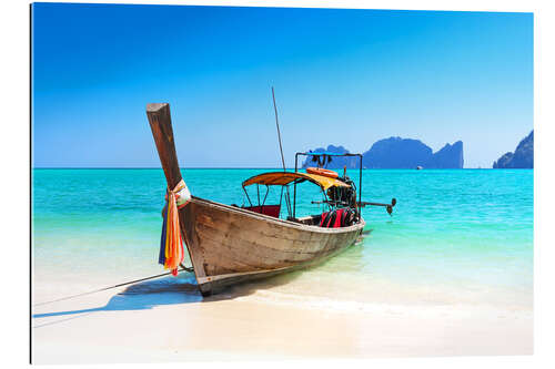 Gallery print Long boat in Thailand