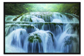 Gerahmter Kunstdruck Wasserfall
