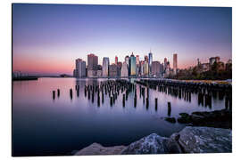 Magnettafel Sonnenaufgang New York City