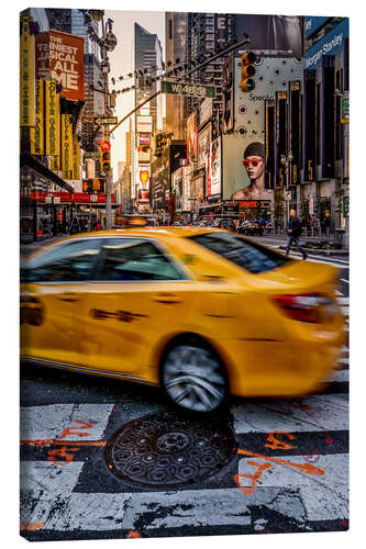 Canvas print Yellow Cab New York