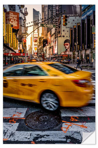 Autocolante decorativo Yellow Cab New York