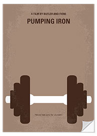 Selvklebende plakat Pumping Iron