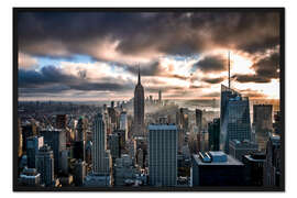 Gerahmter Kunstdruck Sturm über New York