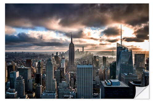 Adesivo murale Stormy day New York