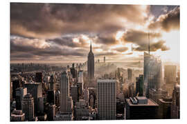 Foam board print Sunset New York