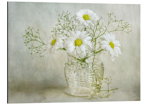 Aluminium print Still life with Chrysanthemums