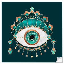 Wall sticker Teal Eye