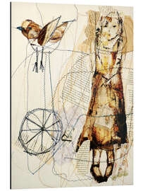 Aluminium print girl