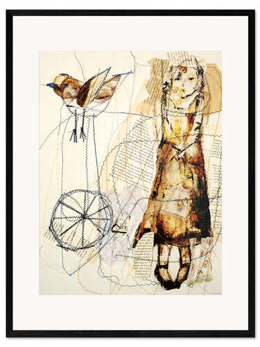 Framed art print girl