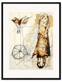 Framed art print girl
