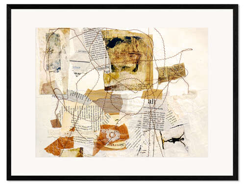 Stampa artistica con cornice Woman Collage