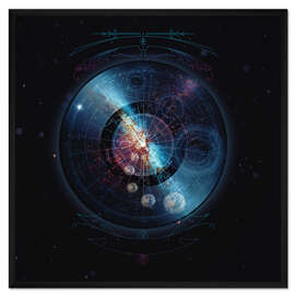 Gerahmter Kunstdruck Space Music