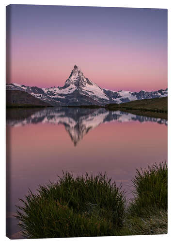 Canvas print Sunrise Matterhorn Switzerland