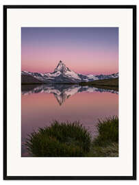 Framed art print Sunrise Matterhorn Switzerland