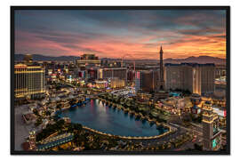 Gerahmter Kunstdruck Viva Las Vegas