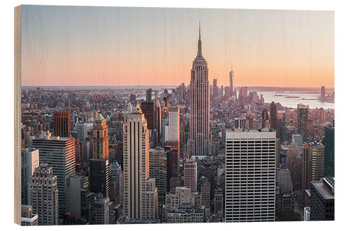 Tableau en bois New York X