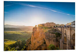 Magnettafel Ronda bei Sonnenuntergang