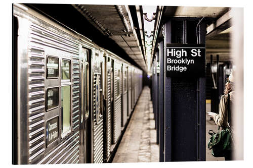 Aluminium print New York City Subway, High Street, Brooklyn