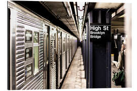 Quadro em plexi-alumínio New York City Subway, High Street, Brooklyn