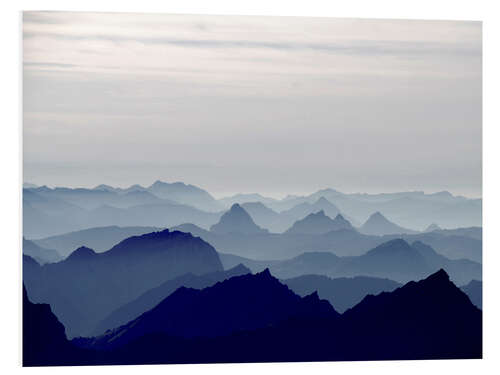 Hartschaumbild Blauer Horizont