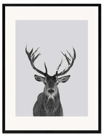 Framed art print Lock horns