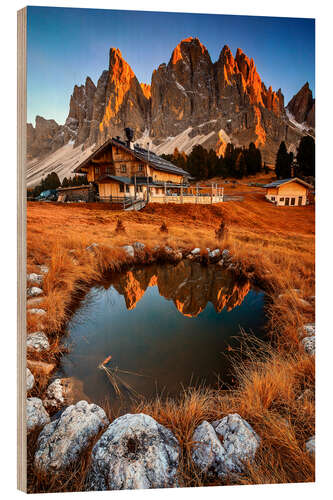 Holzbild Rifugio delle odle