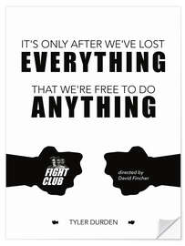 Sticker mural Fight Club - David Fincher (anglais)