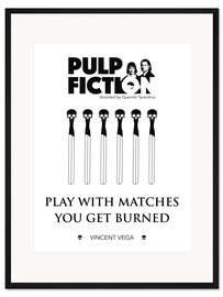 Gerahmter Kunstdruck Pulp Fiction - Quentin Tarantino