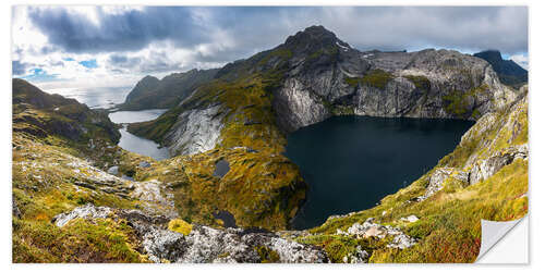 Selvklebende plakat Moskenesøya, Lofoten