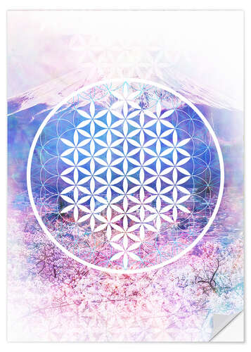 Selvklebende plakat Flower Of Life 