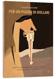 Wood print A Fistful Of Dollars