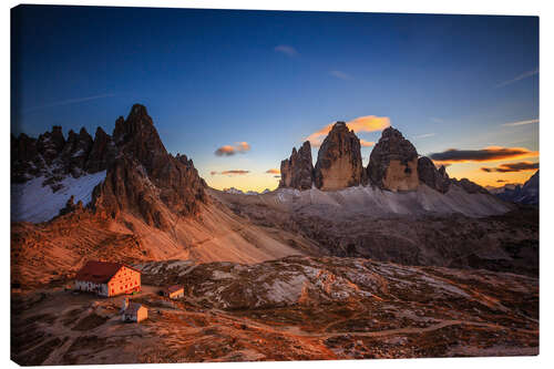 Leinwandbild Dreizinnen dolomiten