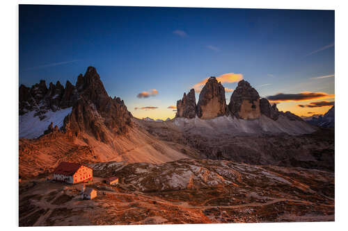 PVC-taulu Three Peaks, Dolomites