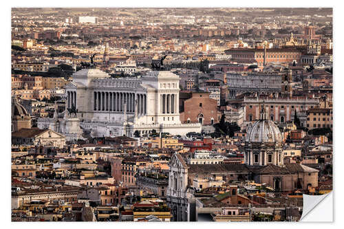 Selvklebende plakat Cityscape Rome, Italy