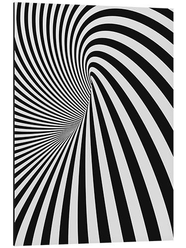 Aluminium print black hole