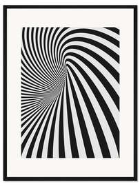 Gerahmter Kunstdruck schwarzes Loch