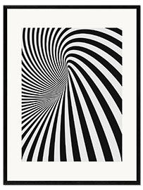 Plakat artystyczny premium w ramie black hole