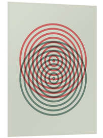 Foam board print Retro circle