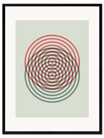 Framed art print Retro circle