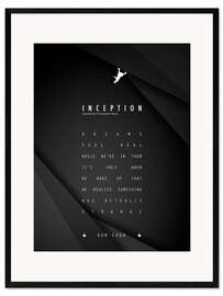 Plakat artystyczny premium w ramie Inception - Christopher Nolan