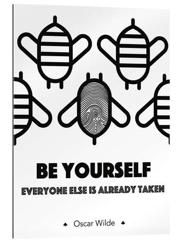 Galleritryk Be yourself - Oscar Wilde