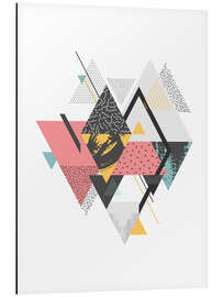 Aluminium print Colorful Triangles