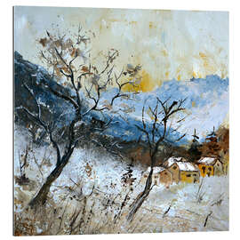 Tableau en plexi-alu Jour d&#039;hiver terne