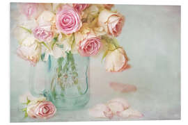 Quadro em PVC lovely pink roses