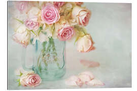 Gallery print lovely pink roses