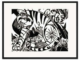 Gerahmter Kunstdruck Tiger, 1912