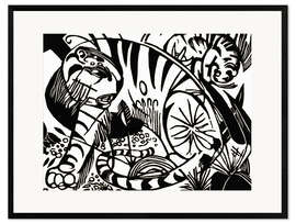 Framed art print Tigers, 1912