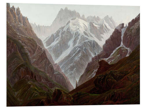 Foam board print high mountains