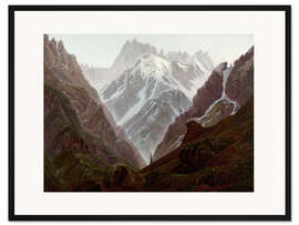 Gerahmter Kunstdruck Hochgebirge