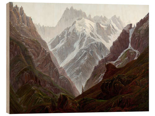 Obraz na drewnie high mountains